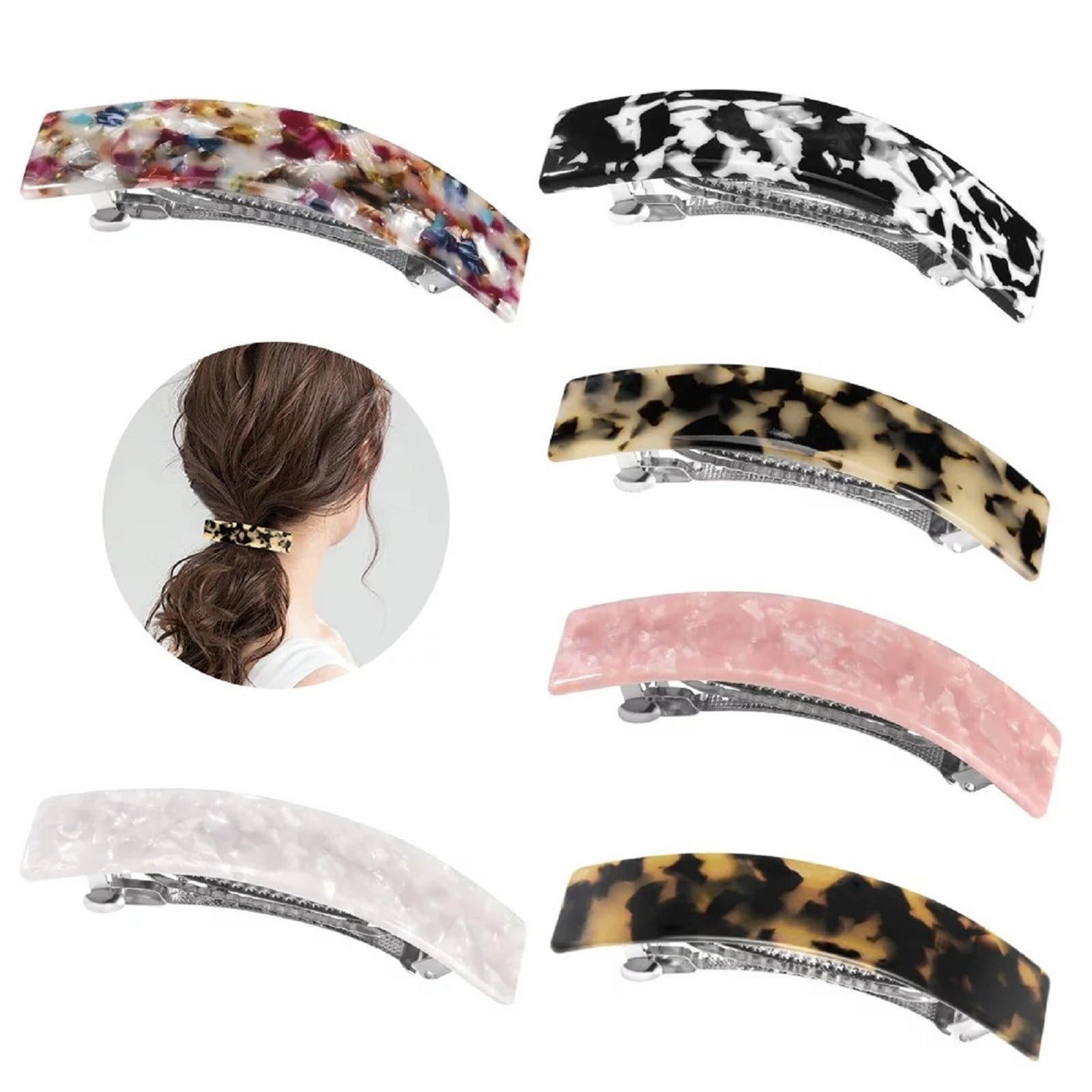 Baby Bow Clips Flat Hair Clips Womens Barrettes for Fine Thin Hair