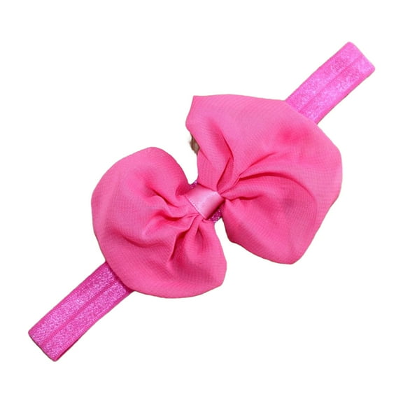 Baby Bow Headbands Hair Bows Super Soft Nylon Headbands for Baby Girls Infants Preemie and Newborn Kids Hair Accessories Flower Bow Headbands Baby Girls Headbands Chiffon Bow Soft Hair Headwear Hair
