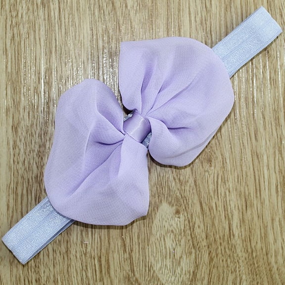 Baby Bow Headbands Hair Bows Super Soft Nylon Headbands for Baby Girls Infants Preemie and Newborn Kids Hair Accessories Flower Bow Headbands Baby Girls Headbands Chiffon Bow Soft Hair Headwear Hair