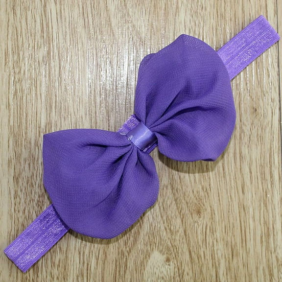 Baby Bow Headbands Hair Bows Super Soft Nylon Headbands for Baby Girls Infants Preemie and Newborn Kids Hair Accessories Flower Bow Headbands Baby Girls Headbands Chiffon Bow Soft Hair Headwear Hair