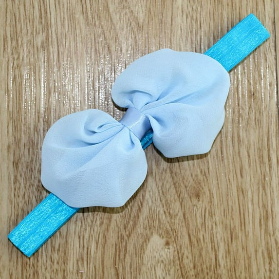 Baby Bow Headbands Hair Bows Super Soft Nylon Headbands for Baby Girls Infants Preemie and Newborn Kids Hair Accessories Flower Bow Headbands Baby Girls Headbands Chiffon Bow Soft Hair Headwear Hair