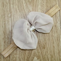 Baby Bow Headbands Hair Bows Super Soft Nylon Headbands for Baby Girls Infants Preemie and Newborn Kids Hair Accessories Flower Bow Headbands Baby Girls Headbands Chiffon Bow Soft Hair Headwear Hair