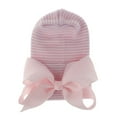 thumbnail image 1 of Baby Bow Knot Turban Hat Toddler Hat Head Wrap Cap Baseball Cap Kids Snow Hats for Girls, 1 of 2