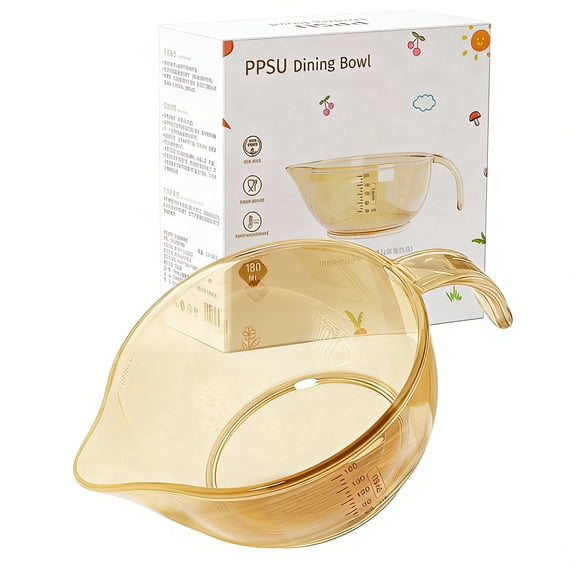 FOREVIVE Baby Feeding Bowls with Anti-Choking Spout, Wide Grip, PPSU, Dishwasher Safe, Infant, 1-Count