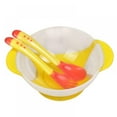 thumbnail image 1 of Baby Bowls Kids Feeding Bowls Suction Cup Bowl+Spoon+Fork Set with Lids Self Feeding Training Storage Bowl Cutlery Travel Set Great Baby Gift, 1 of 4