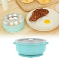 thumbnail image 1 of Baby Bowls with Non-Slip Silicone Suction Cup, Insulated Double-Layer 304 Stainless Steel Toddler Bowls with BPA Free Airtight Lids, Food-Grade Silicone Safe for Kids (A), 1 of 5