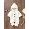 thumbnail image 1 of Baby Boy 3D Ear Design Button Front Cable Knit Jumpsuit, 1 of 3