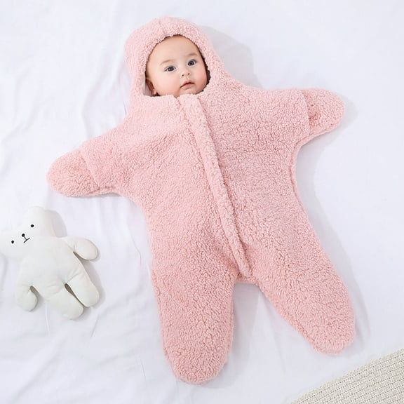 Baby Boy Baby Girl Baby Blanket Cute Newborn Sleep Soft And Wearable Blanket Hat Newborn Infant Baby Girl Boy Puffer Carbag Pram Bag Snowsuit Bunting Pink 3-6 Months