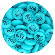 Baby Boy Blue Candy Gum Buttons, 2 Pound Bag (Approx. 180 Pieces), Blue Candy, Boy Baby Shower Candy, Baby Shower Treats, Baby Shower Candies, Baby Themed Candy, Blue Candy For Baby Shower