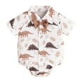 Baby Boy Bodysuit 1824 Months Boys Short Sleeve Cartoon Dinosaur