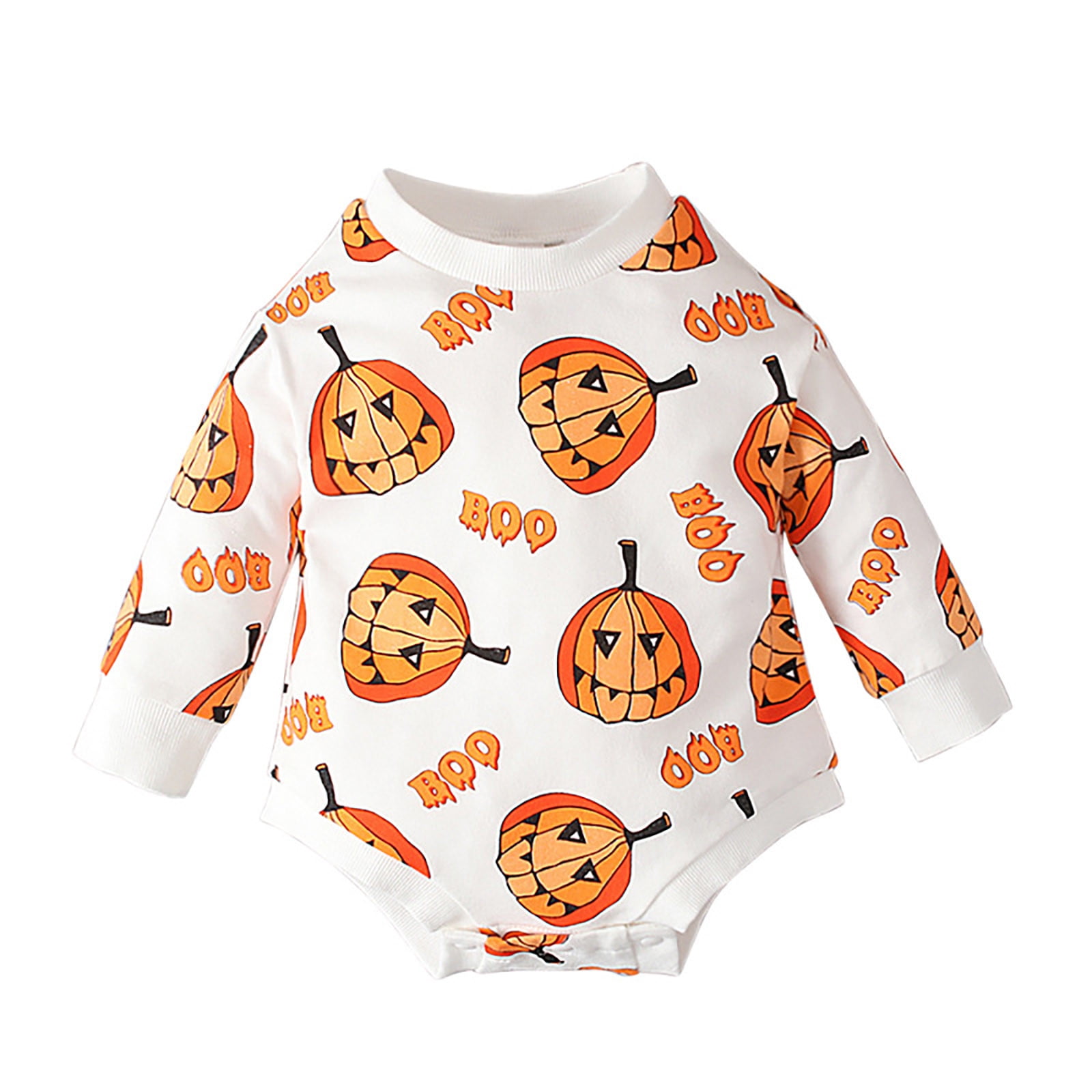 Baby Boy Bodysuit Pack Boys Girls Long Sleeve Prints Pullover Romper