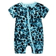 thumbnail image 1 of Baby Boy Bodysuit Summer Short Sleeve 1Piece Romper Cute Cartoon Zipper Jumpsuit Outfits 12-18 Months, 1 of 3