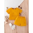 thumbnail image 1 of Baby Boy Cartoon Textured Tee & Shorts, 1 of 5