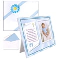 thumbnail image 1 of Baby Boy Christening Gift, Gift-Boxed Picture Frame Set, Tabletop, Holds a 3.5 x 5 Photo, Numbers 6:24-26 Verse, 1 of 6