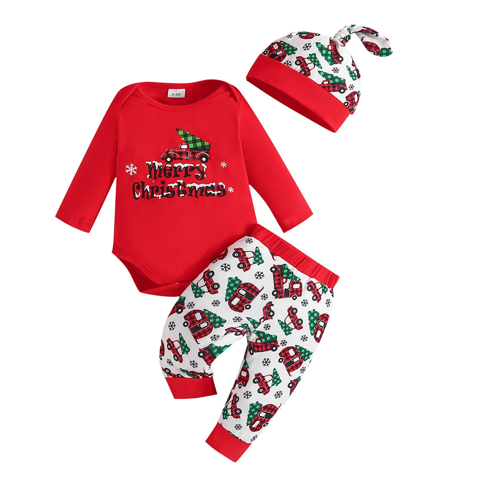 Baby Boy Christmas Outfit Baby Girl Xmas Long Sleeve Outfit My First