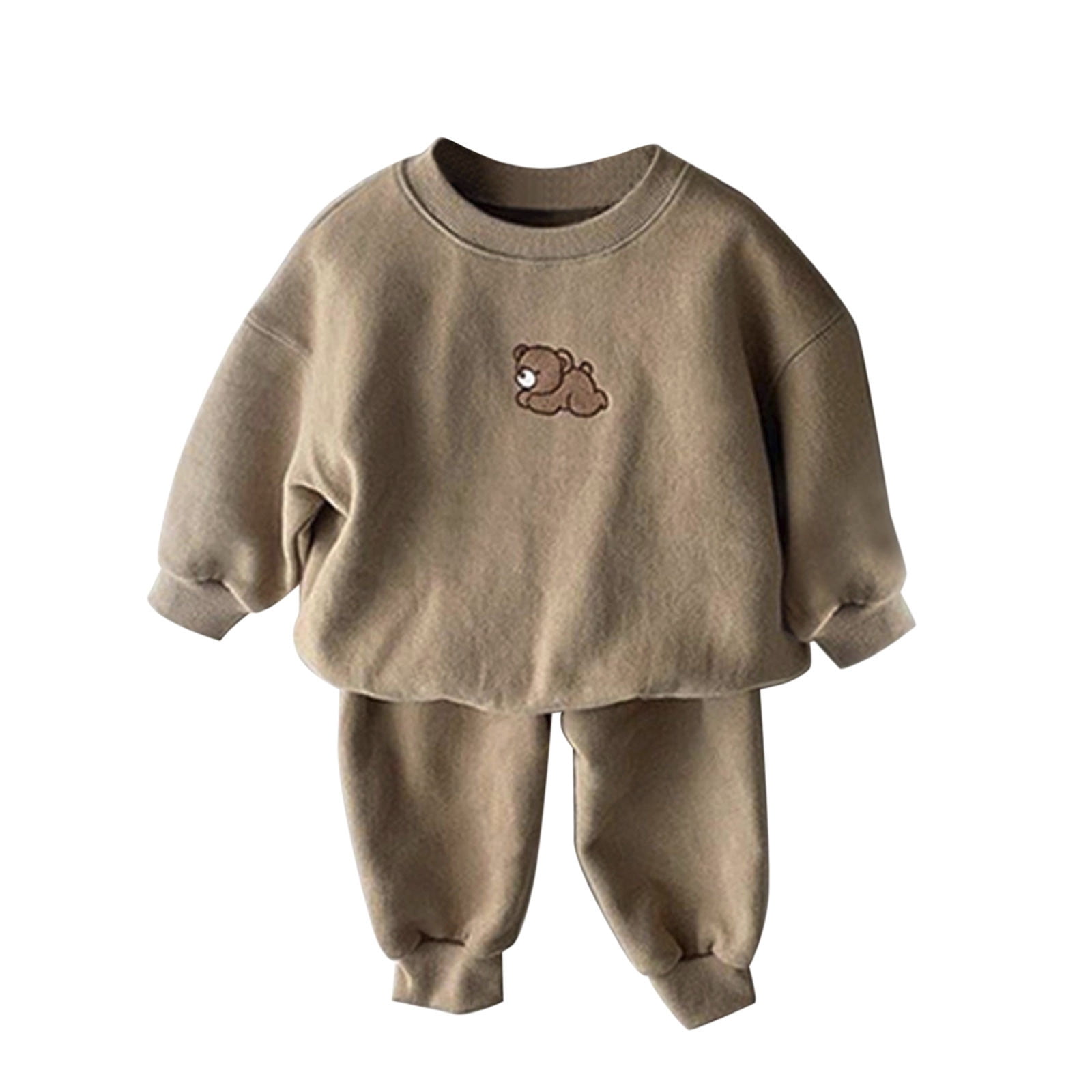 Baby Boy Clothes 2Pcs Autumn Sweatshirts Sets Round Neck Long Sleeve