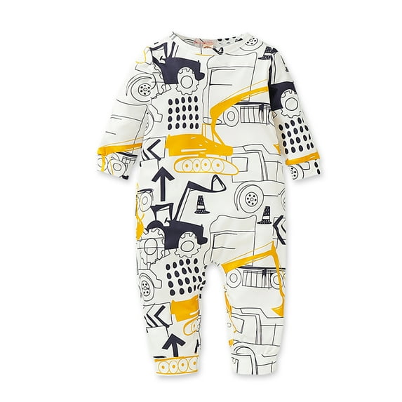 Baby Boy Clothes 3 Months Baby Boys Winter Bodysuits 6 Months Baby Boys Long Sleeve Car Prints Bodysuits White