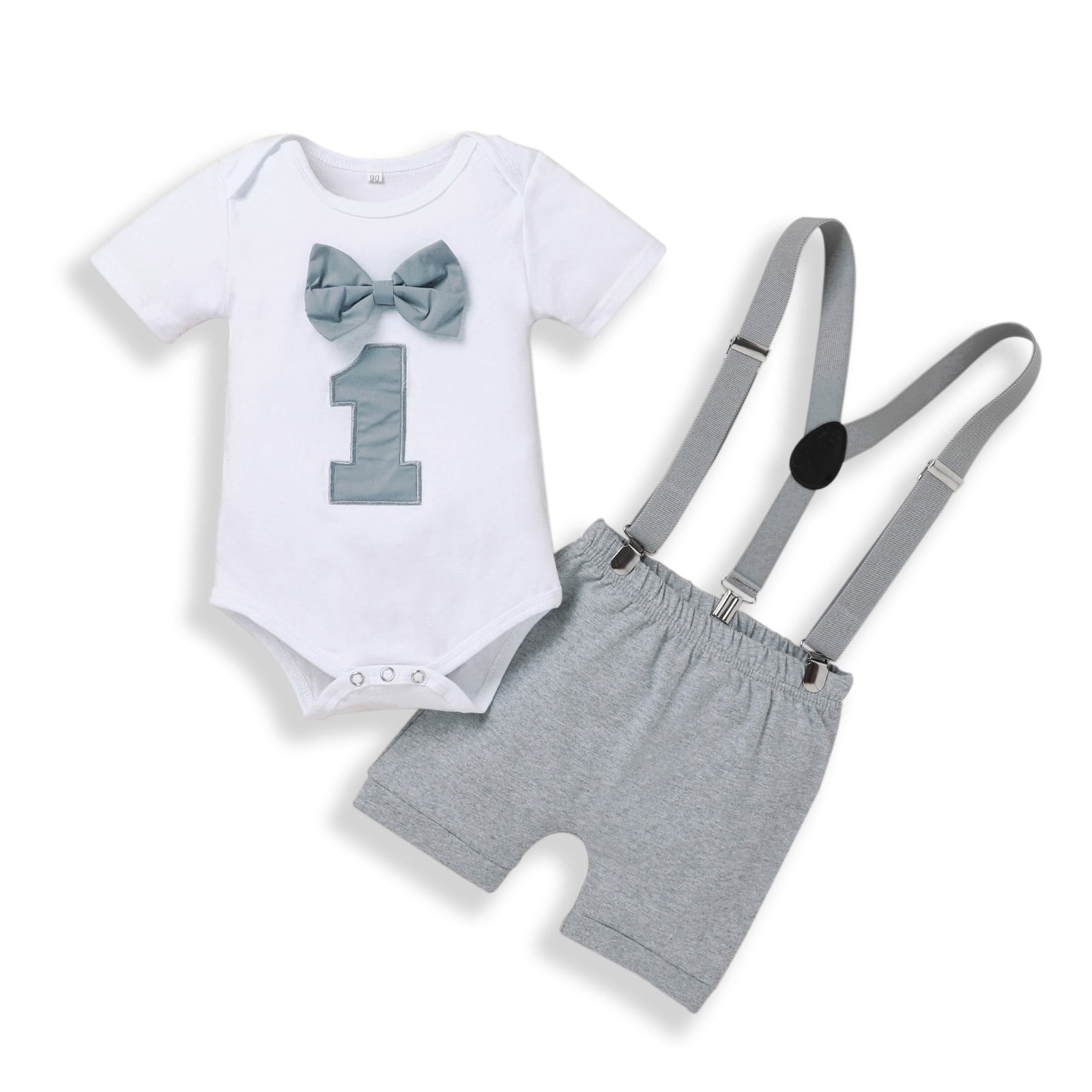 Baby Boy Clothes Boys Outfit Sets Bow Tie Romper Body Funny First