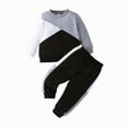 thumbnail image 1 of Baby Boy Clothes Kids Boys Fall Winter Graphic Long Sleeve Elastic Waist 6 12 18 24 Months Everyday Outfit Set 2 Piece, 1 of 6