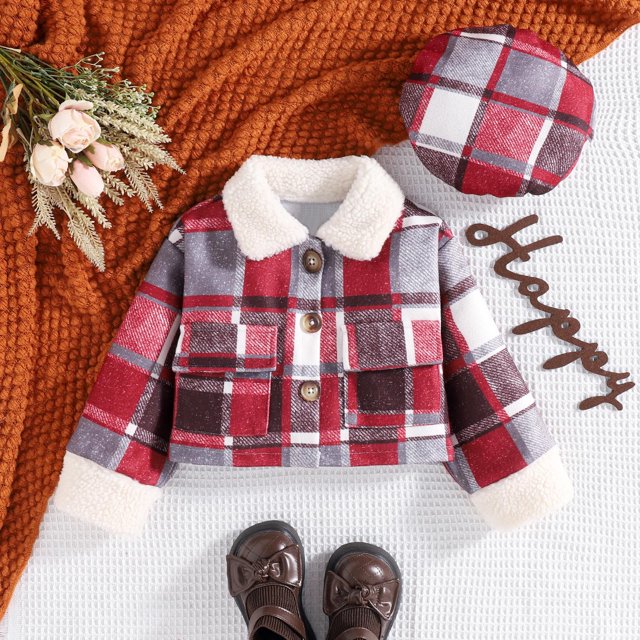 Baby Boy Clothes Clothes Girl Winter Baby Clothing Long Sleeved, Plaid