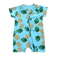 thumbnail image 1 of Baby Boy Clothes Summer Short Sleeve 1Piece Romper Cute Cartoon Zipper Jumpsuit Outfits 6-12 Months, 1 of 4