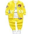 thumbnail image 1 of Baby Boy Clothes Toddler Infant Outfits for Boys 3 Piece Suit Long Sleeve+Jacket+Pants, 1 of 6