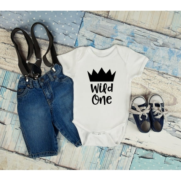 Baby Boy Clothes-Wild One-Birthday Boy-First Birthday Boy-1St Birthday Boy-Shirt Boy-First Birthday Outfit-First Birthday Boy Shirt Cool Baby Clothing, BABY BODYSUIT LAT 4424