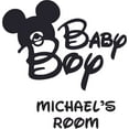 thumbnail image 1 of Baby Boy Design Customized Wall Art Vinyl Decal - Custom Vinyl Wall Art - Personalized Name - Baby Girls Boys Kids Bedroom Decal Room Wall Art Stickers Decoration Size (20x18 inch), 1 of 1