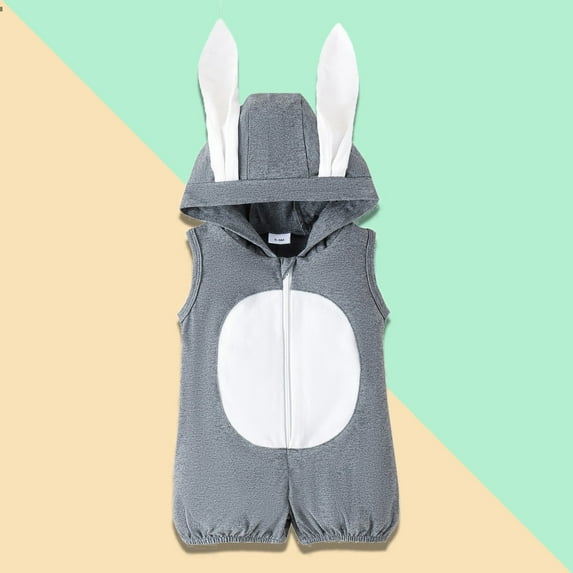 Baby Boy Easter Outfit Cute Bunny Ear Hoodie Romper Romper 12-18 Months