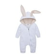 thumbnail image 1 of Baby Boy Easter Outfit Toddler Boy Rabbit Clothes Bunny hoodie with Zipper Cute Clothes, 1 of 9