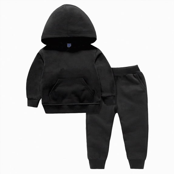 Baby Boy Fall Clothes Set Long Sleeve Print Sweatshirt Pants Toddler Infant Outfits 6-12 Months 12-24 Months 2T 3T 4T 5T 6T 7T 8T 9T Children(Black,1-2 Years)