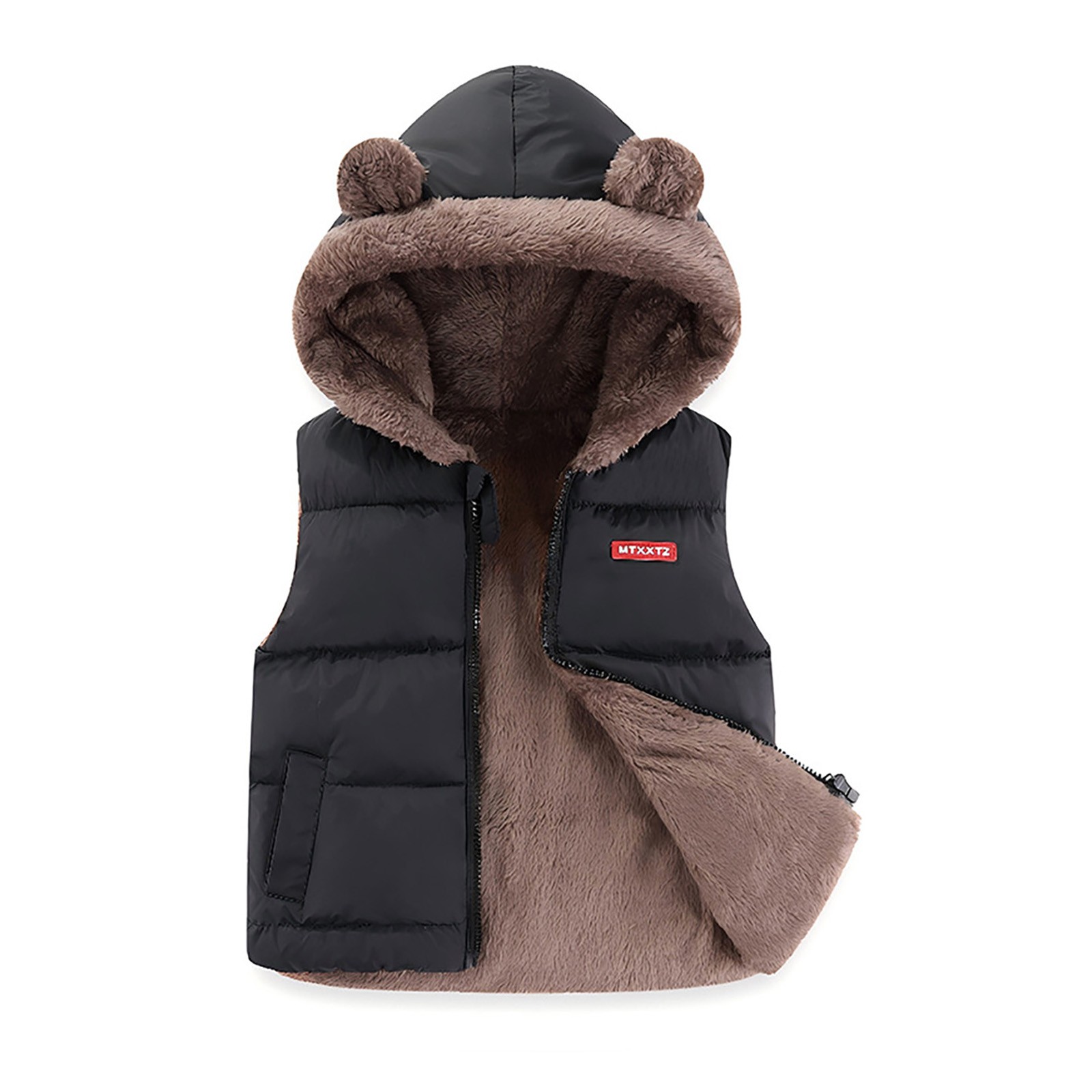 Baby Boy Fall Clothes Toddler Puffer Vest Toddler Boys Girls Hooded