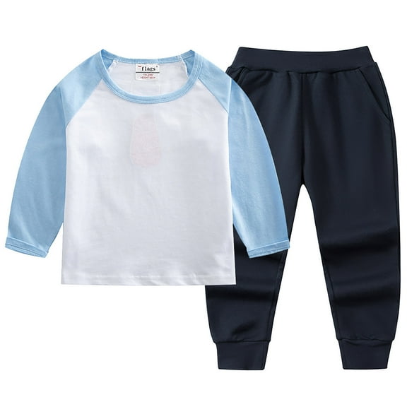 Baby Boy Fall Outfit Boy Sweatshirt Top Elastic Pants Set Cute 2pcs