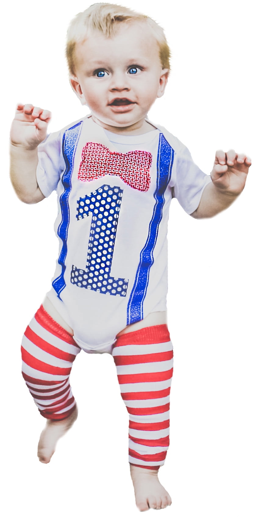 Baby Boy First Birthday Outfit 1st Onesie Bow Tie Suspenders Leg