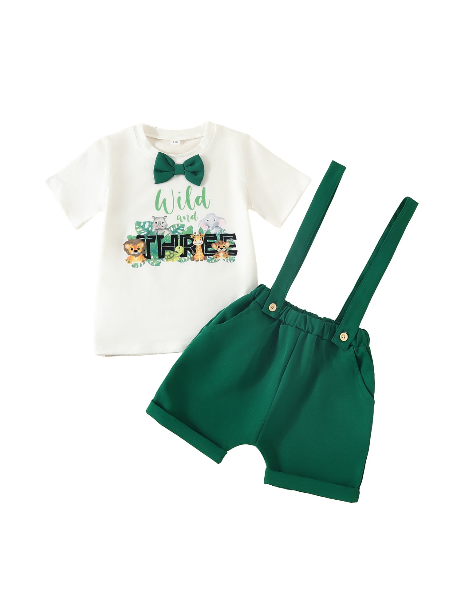 The Big One Birthday Outfit Baby Boys Bowtie Romper Suspenders