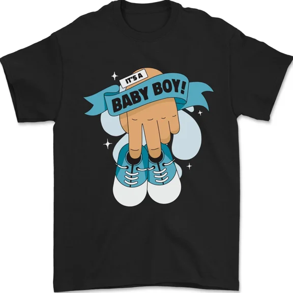 Baby Boy Gender Reveal Pregnancy Celebration Announcement Unisex T-Shirt, up to size 5XL