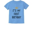 thumbnail image 1 of Baby Boy Girl 1st Birthday Gift One Year Old Birthday Crown Infant Kids T-Shirt 24M California Blue, 1 of 5
