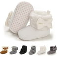 thumbnail image 1 of Baby Boy Girl Boots Newborn Shoes Winter Snow Bowknot Anti-Slip Soft Sole Warm Infant Toddler Prewalker Booties, 1 of 6