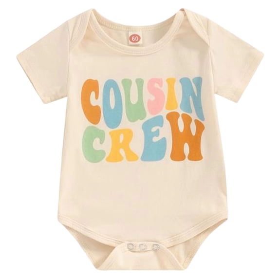 Baby Boy Girl Bubble Romper for 12-18 Months Newborn Baby Girl Boy Romper Short Sleeve Crew Shirt Crewneck Bodysuit Colorful Print Casual Summer Clothes
