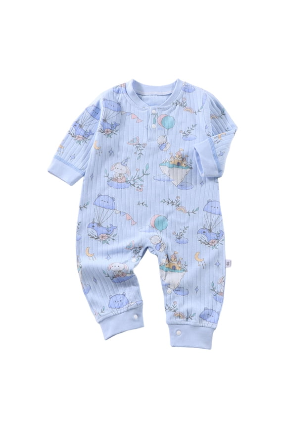 Baby Boy Girl Bubble Romper for 3-6 Months Preemie Baby Long Sleeved Bodysuits Newborn Clothes Boys And Girls Underwear Pajamas Rompers And Home Clothes