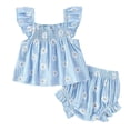 thumbnail image 1 of Baby Boy Girl Bubble Romper for 0-3 Months Preemie Girls Summer Comfortable And Breathable Bodysuits With Cute Flower Prints, 1 of 4