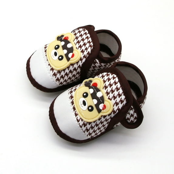 Baby Boy Girl Cartoon Pattern Anti-Slip Shoes Casual Walking Shoe Toddler Soft Soled First Walkers