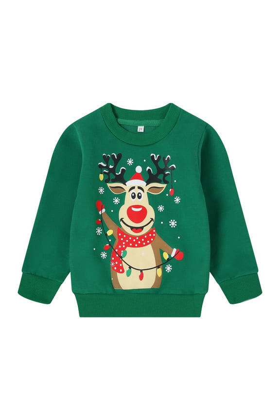 Baby Boy Girl Christmas Sweatshirt Funny Snowman Sweater Kids Xmas Gifts Casual Long Sleeve Pullover Top 4T（8158）