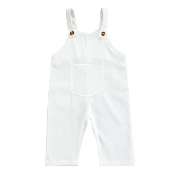 Baby Boy Girl Corduroy Overalls Suspender Bib Pants One-Piece Strap Jumpsuit