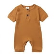 thumbnail image 1 of Baby Boy Girl Cotton Material Onesie Summer Short Sleeve Baby Bag Onesie Summer Short Sleeve Baby Bag Fart Clothes Climbing Clothes Tor 3-24m, 1 of 3
