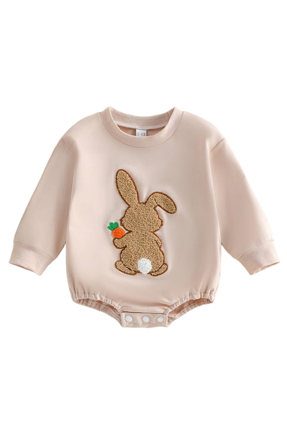 Baby Boy Girl Fall Winter Clothes Long Sleeve Bubble Sweatshirt Romper Cute One Piece Outfit