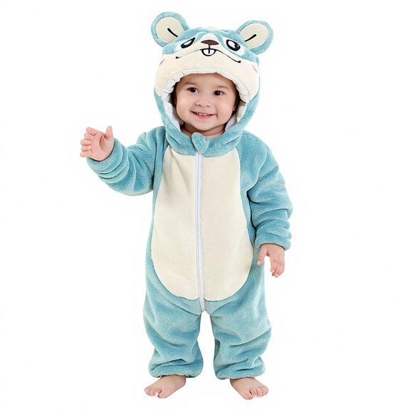 Baby Boy Girl Jumpsuit Unisex Toddler Romper Long Sleeve Romper Winter Clothes Clothes 3-6 Months