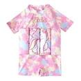 thumbnail image 1 of Baby Boy Girl Flotation Swimwear with Buoyancy One Piece Bathing Suit Toddler Swimsuit Kids Rash Guard Surfing Suit for 1-9T, 1 of 5