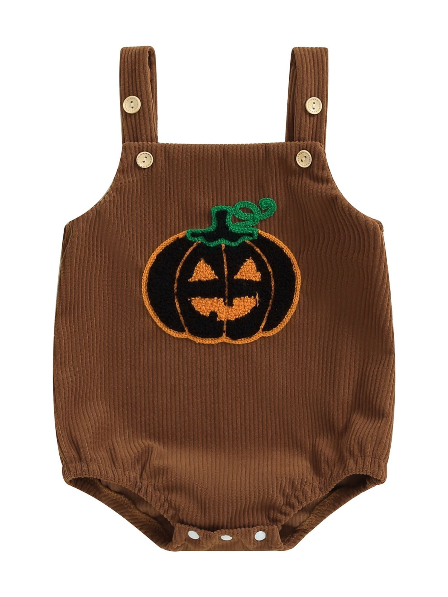 Baby Boy Girl Halloween Clothes Newborn Pumpkin Knitted Romper
