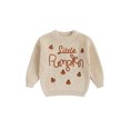 thumbnail image 1 of Baby Boy Girl Halloween Oversized Knit Sweater Letter Pumpkin Chunky Long Sleeve Pullover Sweater Shirts Warm Fall Winter Tops Clothes, 1 of 8